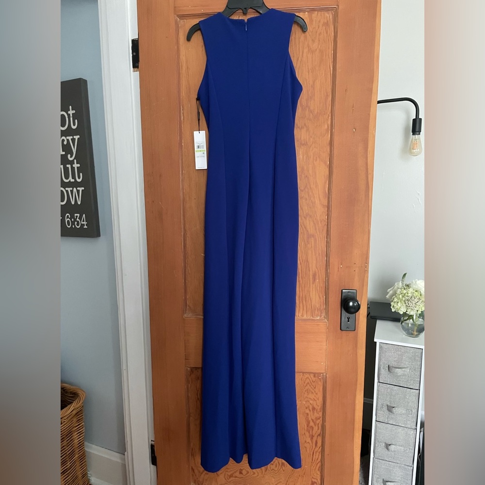 Calvin Klein Wide Leg Jumpsuit - Royal Blue